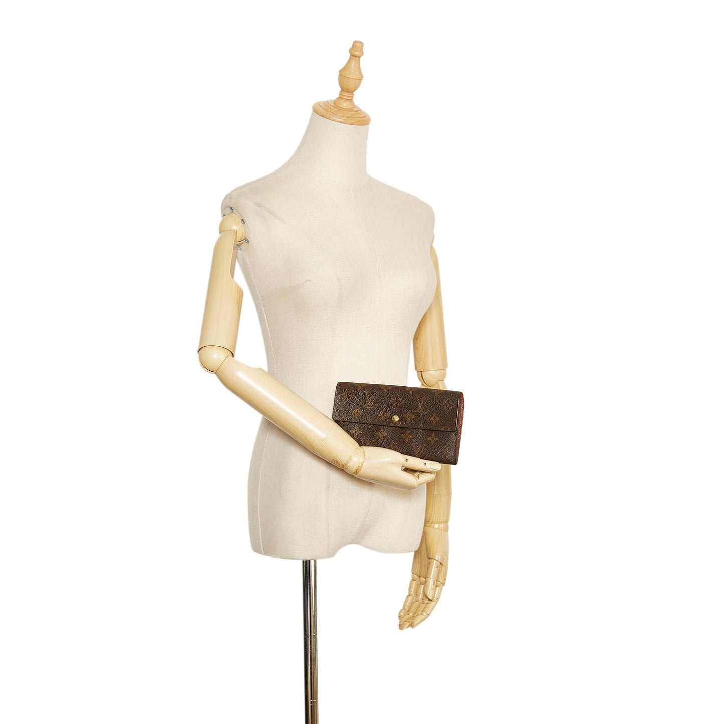 Louis Vuitton Monogram Sarah Long Wallet (SHG-tGbfVz)
