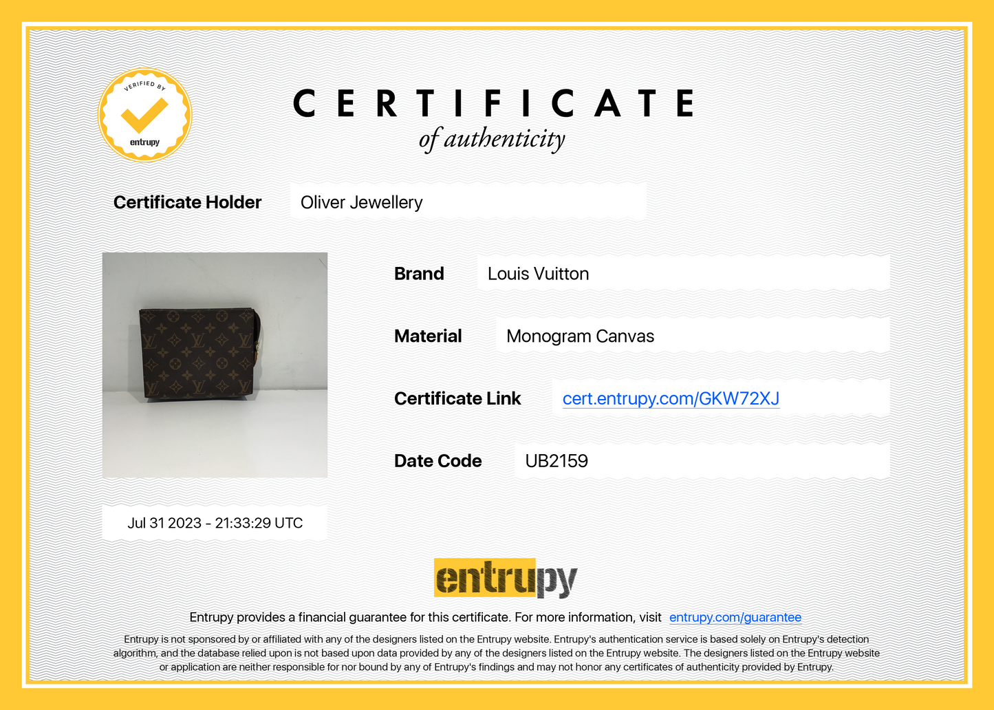 Louis Vuitton Monogram Toiletry Pouch 19