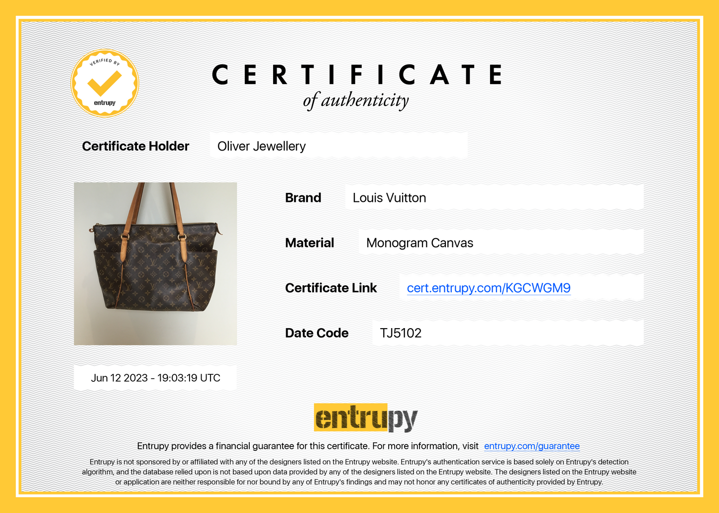 Louis Vuitton Monogram Totally MM