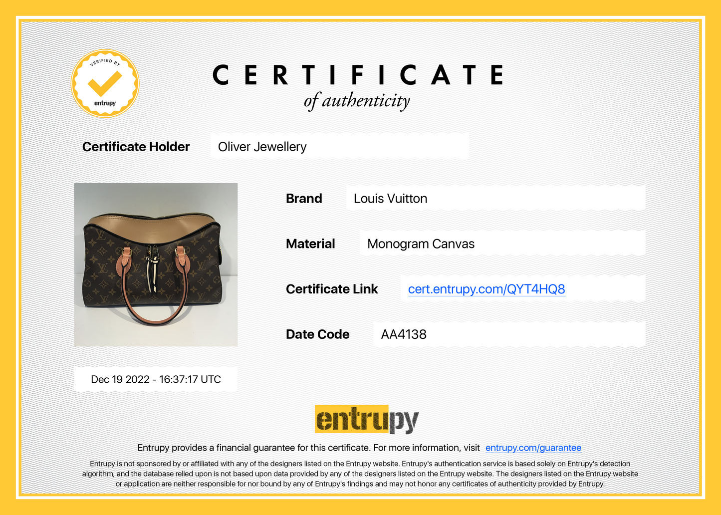 Louis Vuitton Monogram Tuileries Bag