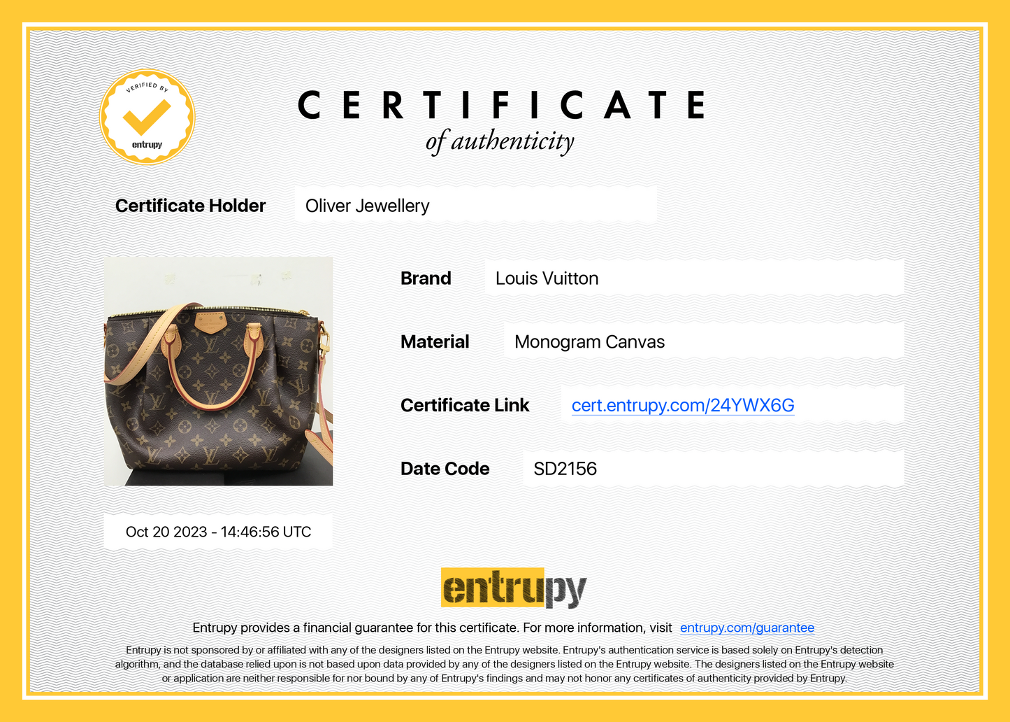 Louis Vuitton Monogram Turenne PM