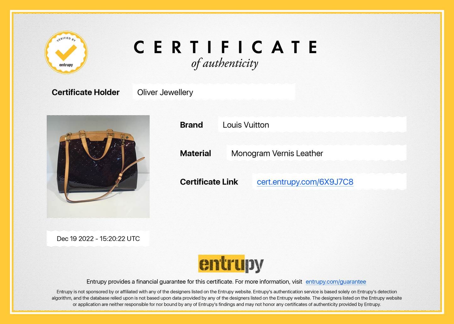 Louis Vuitton Monogram Vernis Brea GM