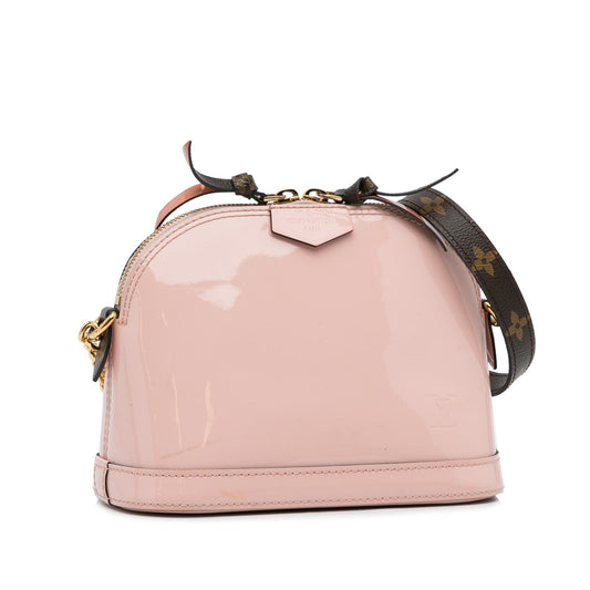 Louis Vuitton Monogram and Vernis Mini Alma Chain Crossbody (SHG-X9iBZK)