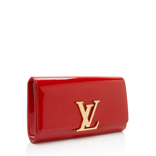 Louis Vuitton Patent Leather Louise Neo Sobe Clutch (SHF-AYeUxs)