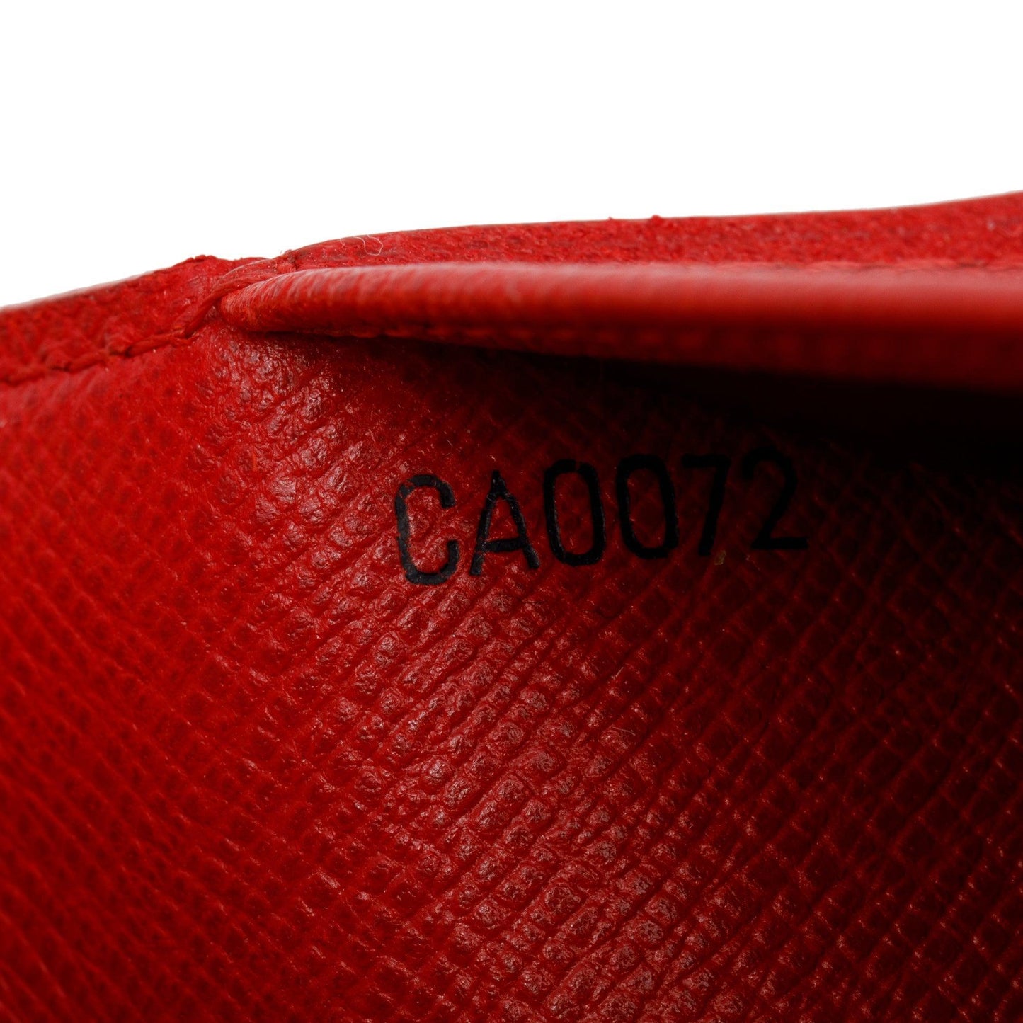Louis Vuitton Red Epi Leather Small Ring Agenda Cover