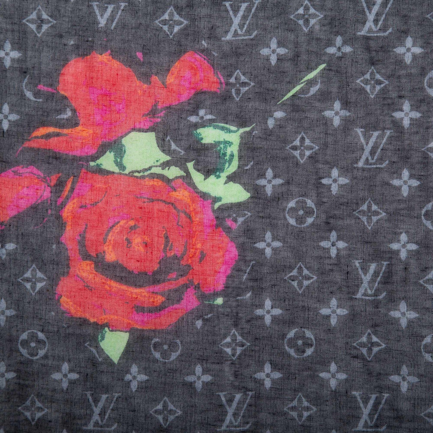 Louis Vuitton Stephen Sprouse Monogram Roses Stole