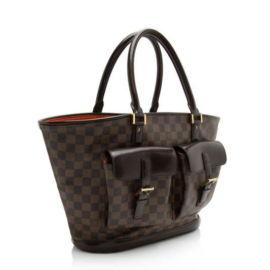 Louis Vuitton Vintage Damier Ebene Manosque GM Tote (SHF-FjEgLy)