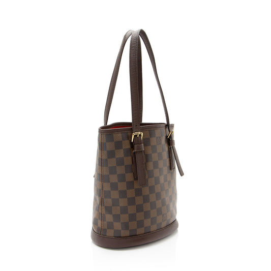 Louis Vuitton Vintage Damier Ebene Marais Bucket Tote