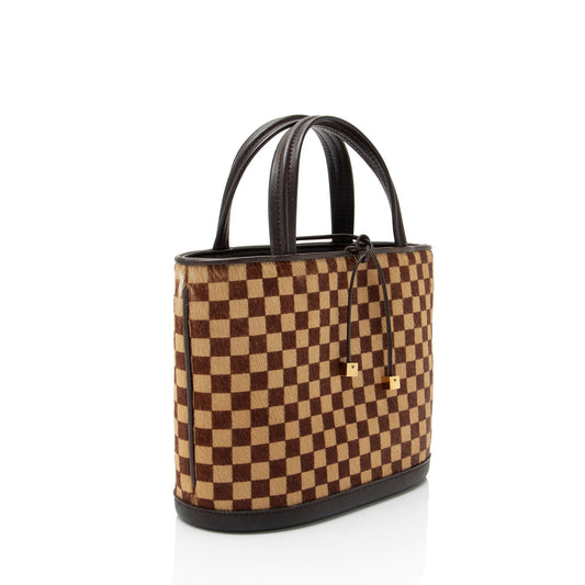 Louis Vuitton Vintage Limited Edition Calf Hair Damier Sauvage Impala Tote