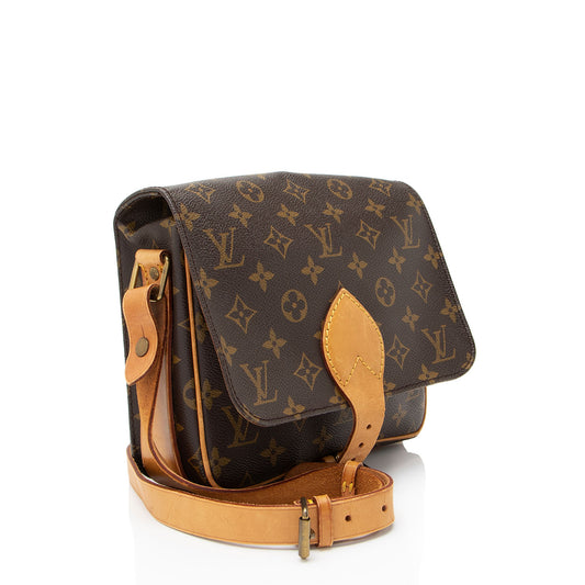 Louis Vuitton Vintage Monogram Canvas Cartouchiere MM Shoulder Bag