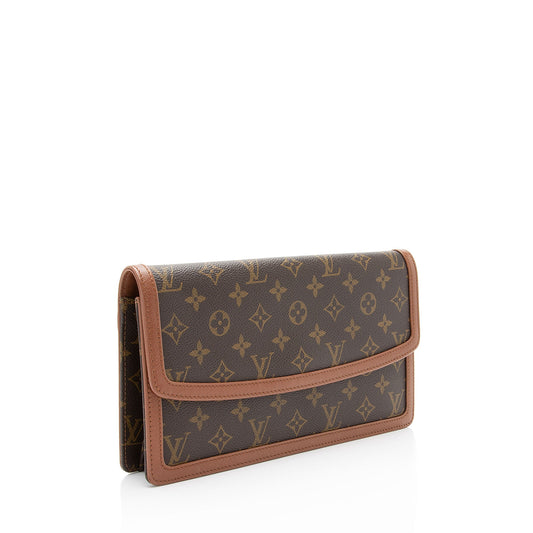 Louis Vuitton Vintage Monogram Canvas Dame 29 Clutch