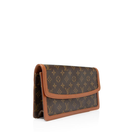 Louis Vuitton Vintage Monogram Canvas Dame 29 Clutch