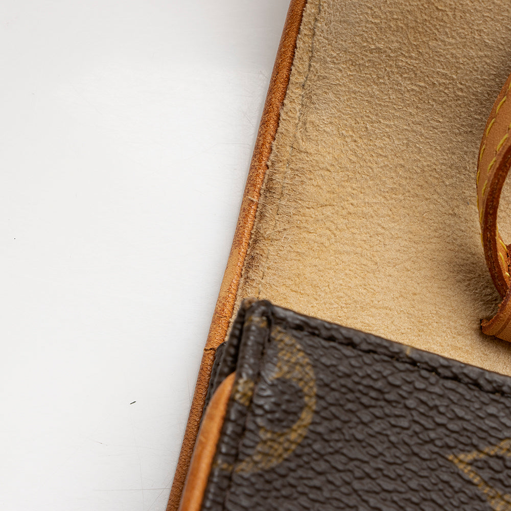 Louis Vuitton Vintage Monogram Canvas Pochette Twin GM Shoulder Bag (SHF-20305)