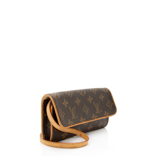 Louis Vuitton Vintage Monogram Canvas Pochette Twin PM Shoulder Bag