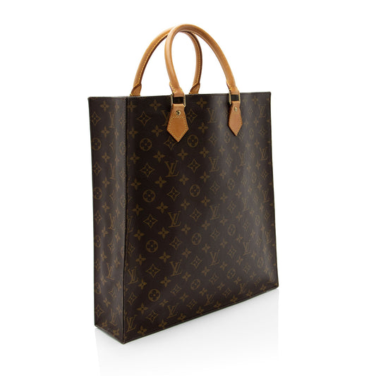 Louis Vuitton Vintage Monogram Canvas Sac Plat Tote (SHF-wc7X4x)