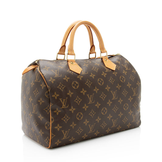 Louis Vuitton Vintage Monogram Canvas Speedy 30 Satchel