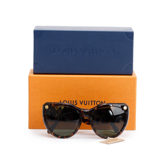 Louis Vuitton Z0904E Brown Tortoise Acetate My Fair Lady Sunglasses