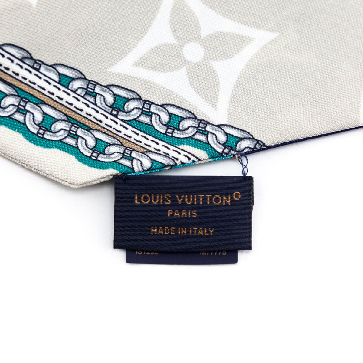 Louis Vuitton Blue Monogram Bandeau Scarf