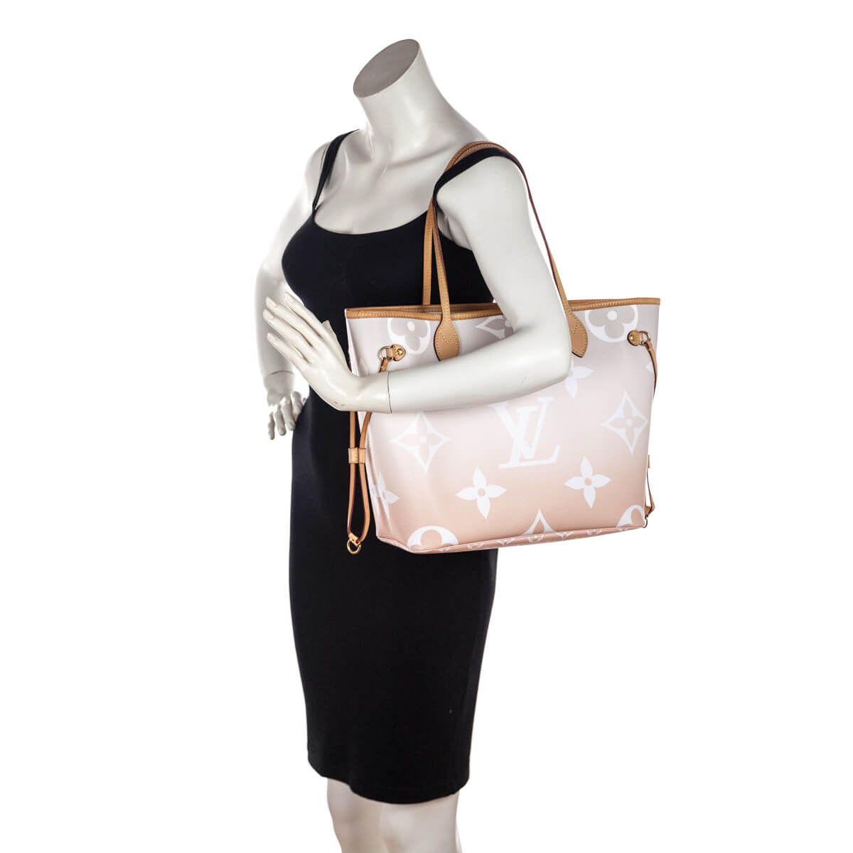 Louis Vuitton Brume Giant Monogram By The Pool Neverfull MM W/ Pouch