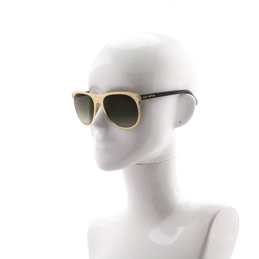 Louis Vuitton Gold Monogram Vertigo Sunglasses