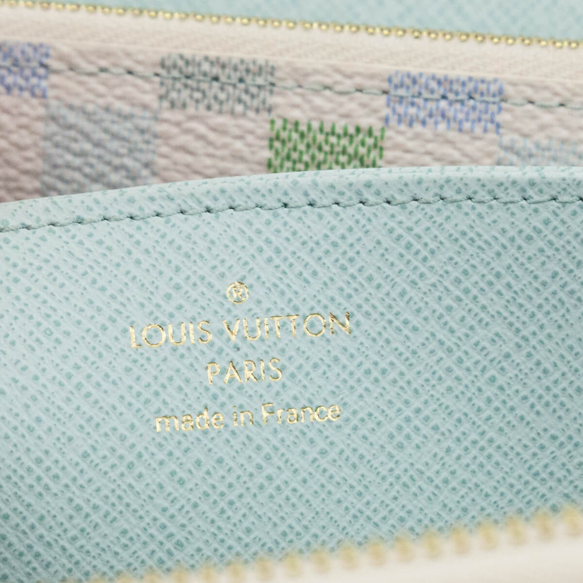 Louis Vuitton Pistachio Damier Giant Zippy Wallet