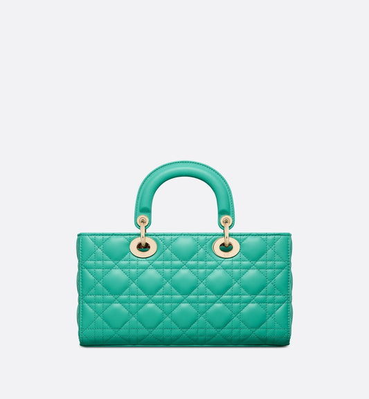 Medium Luxury Dioriviera Lady D-Joy Bag Aquamarina Cannage Lambskin