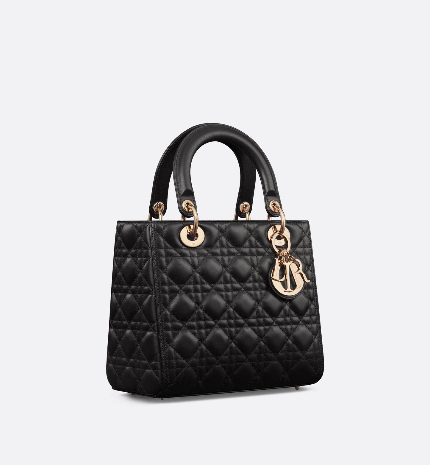 Medium Lady Luxury Dior Bag Black Cannage Lambskin