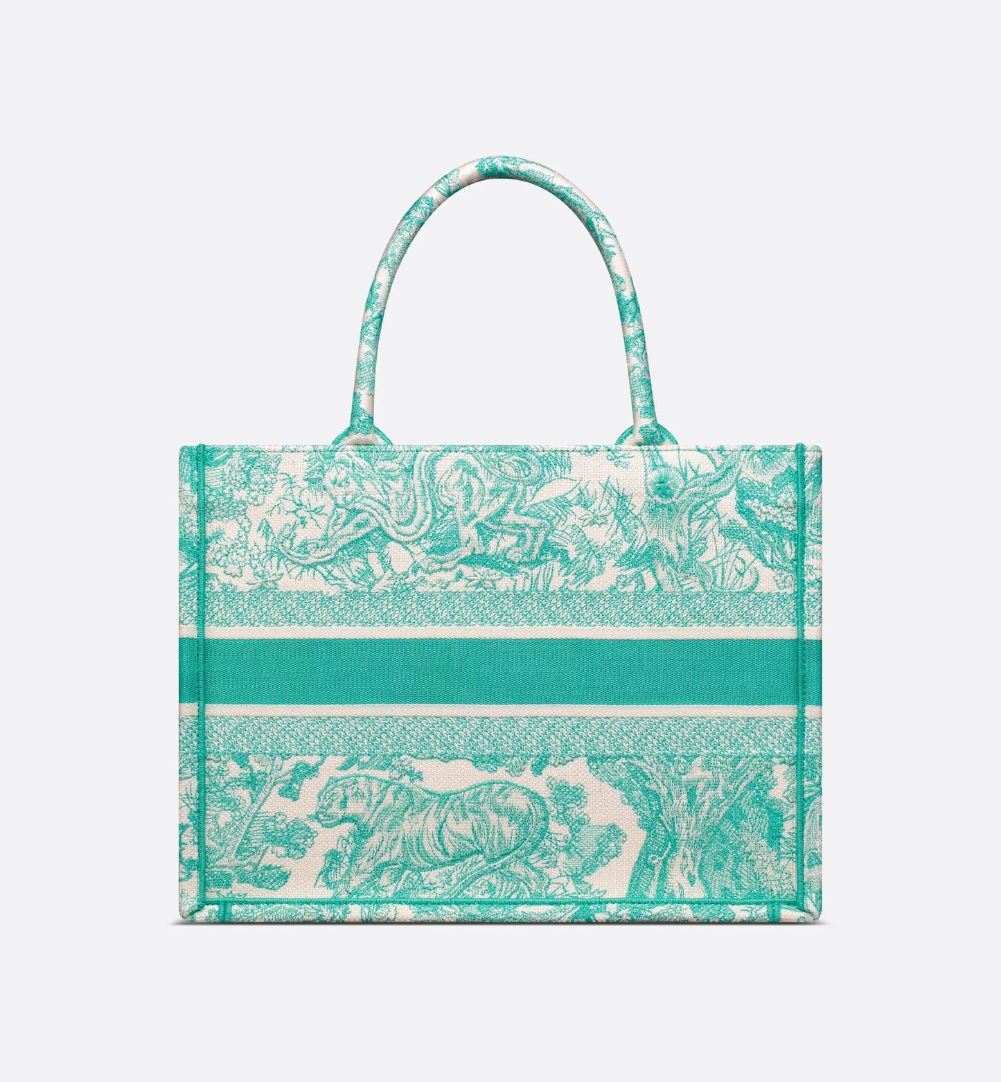 Medium Luxury Dioriviera Luxury Dior Book Tote Aquamarina Toile de Jouy Embroidery