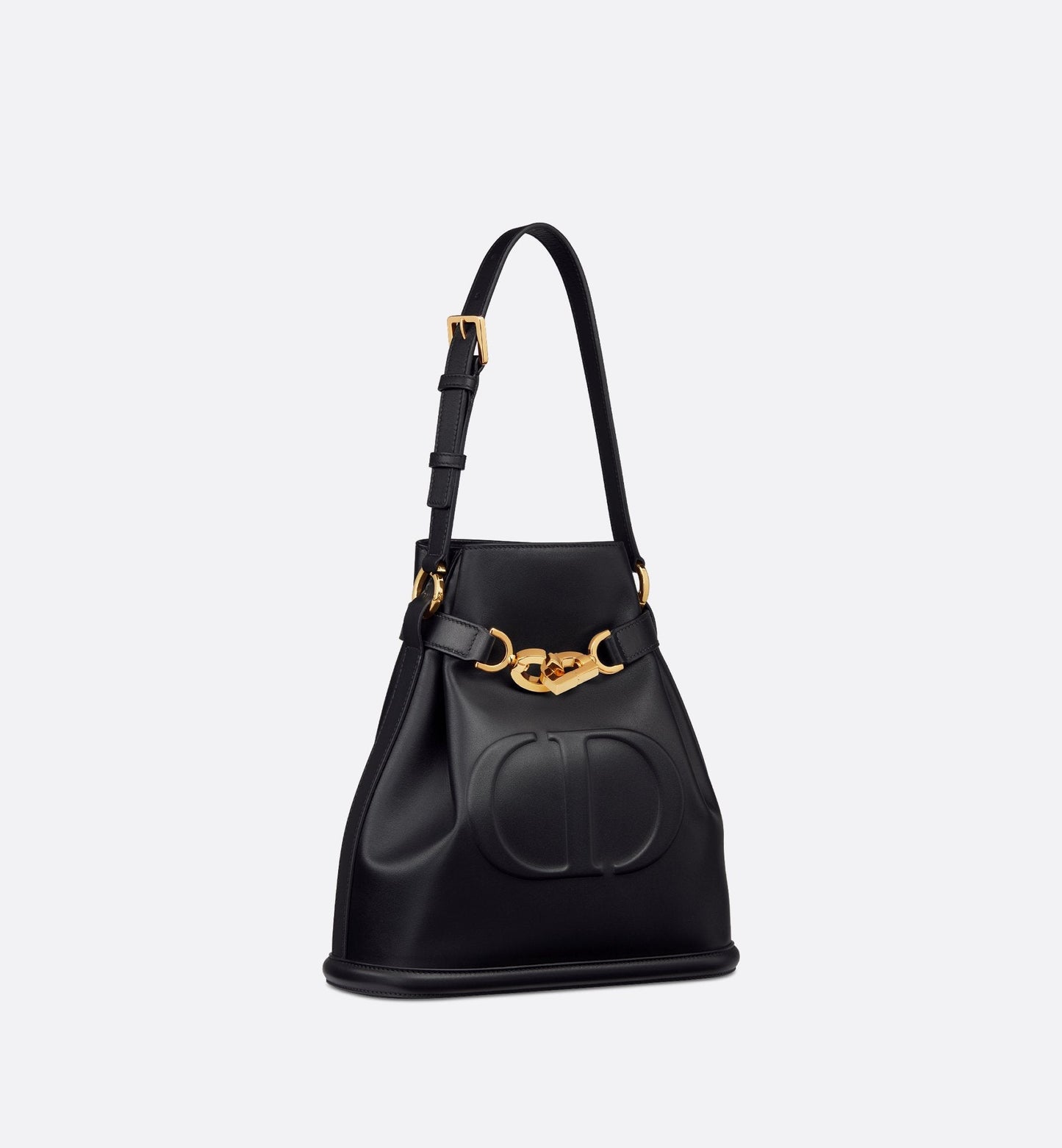 Medium C Est Luxury Dior Bag Black Cd-Embossed Calfskin