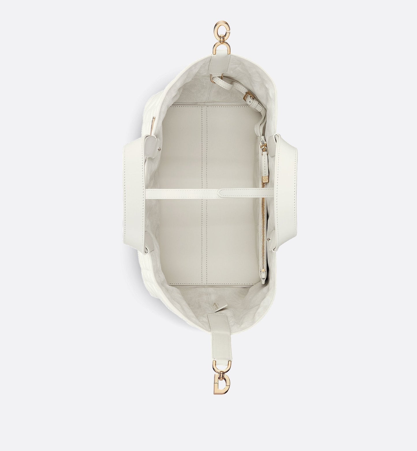 Medium Luxury Dior Toujours Bag Latte Macrocannage Calfskin