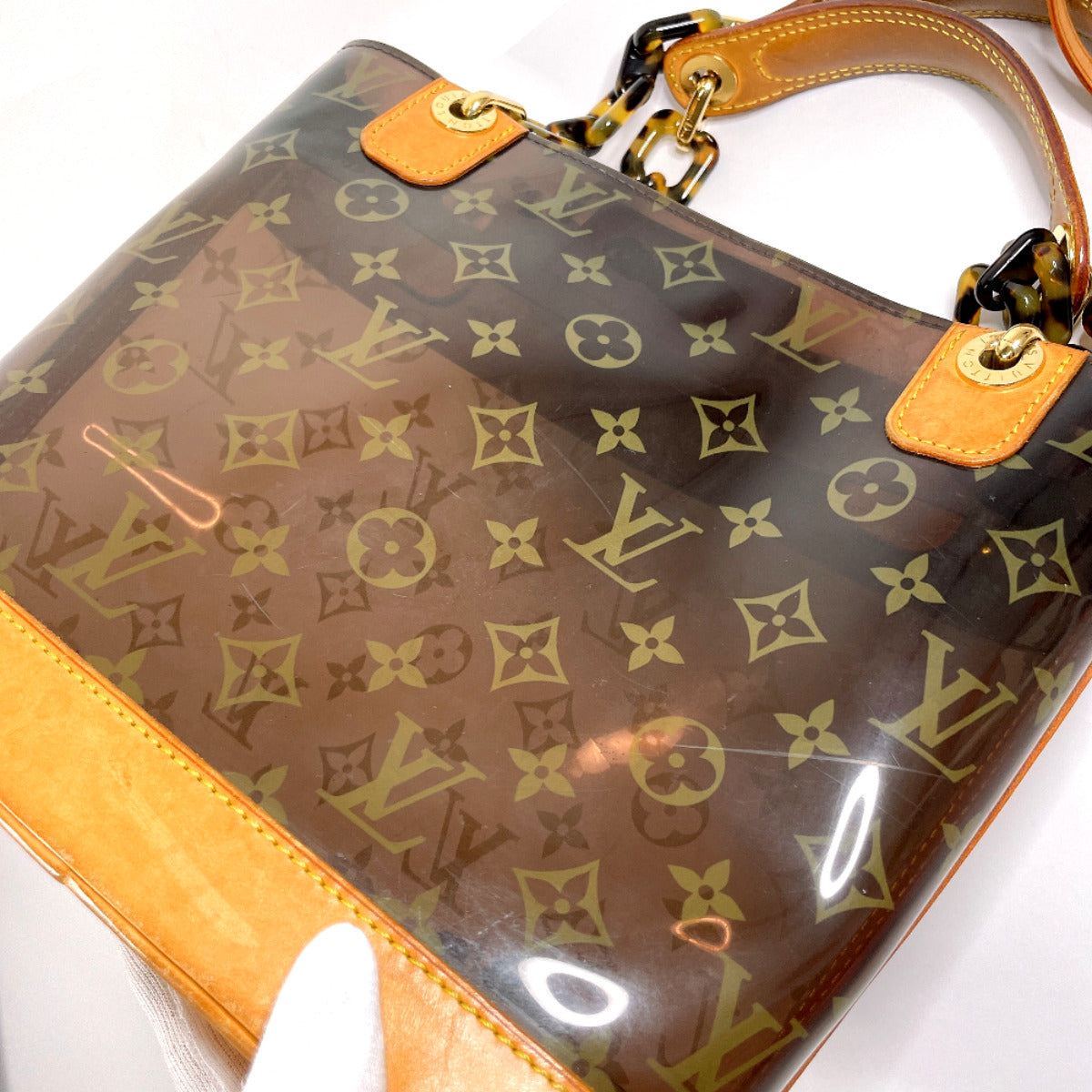 Louis Vuitton Cabas Ample PM Tote Bag Brown