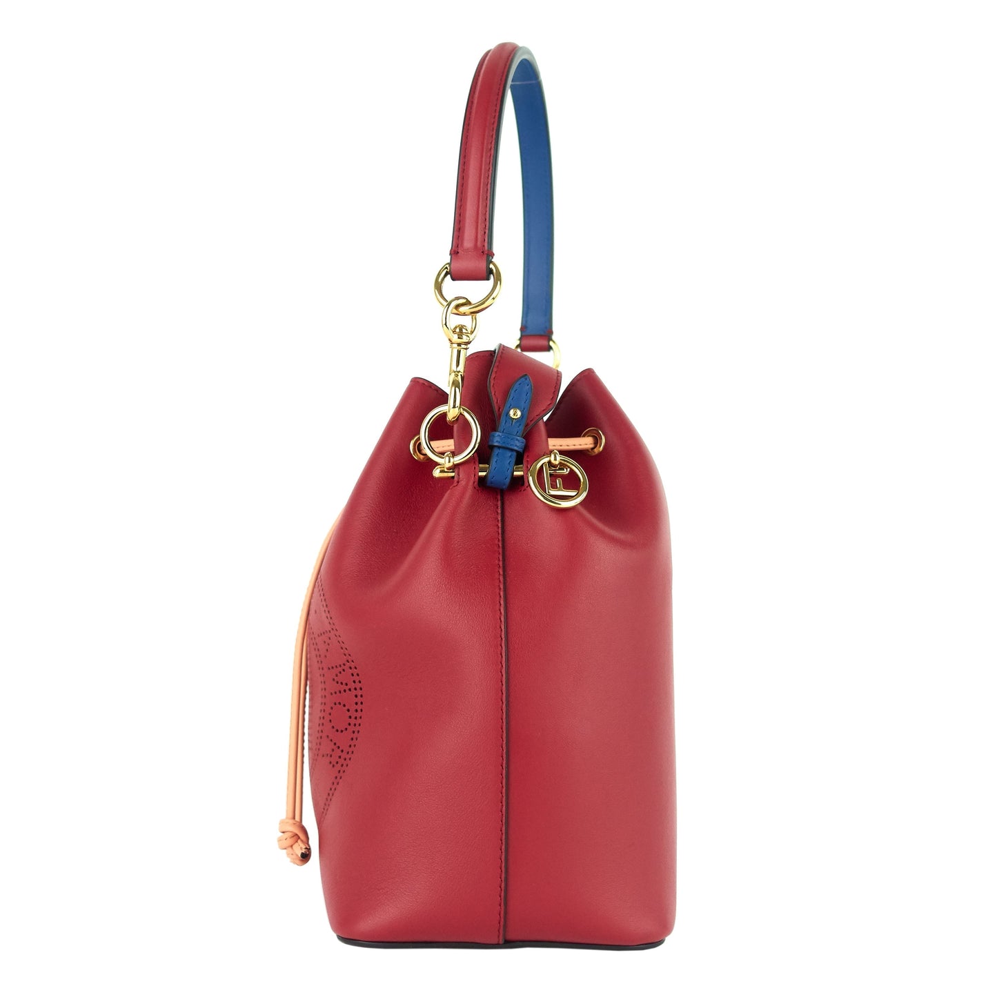 F is Luxury Fendi Perforated Mon Tresor Small Leather Bag