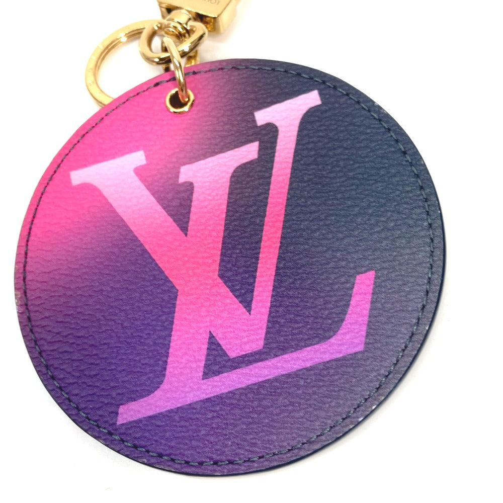 LOUIS VUITTON key ring M00665 leather purple Monogram Porto Clay Illustre Gradation