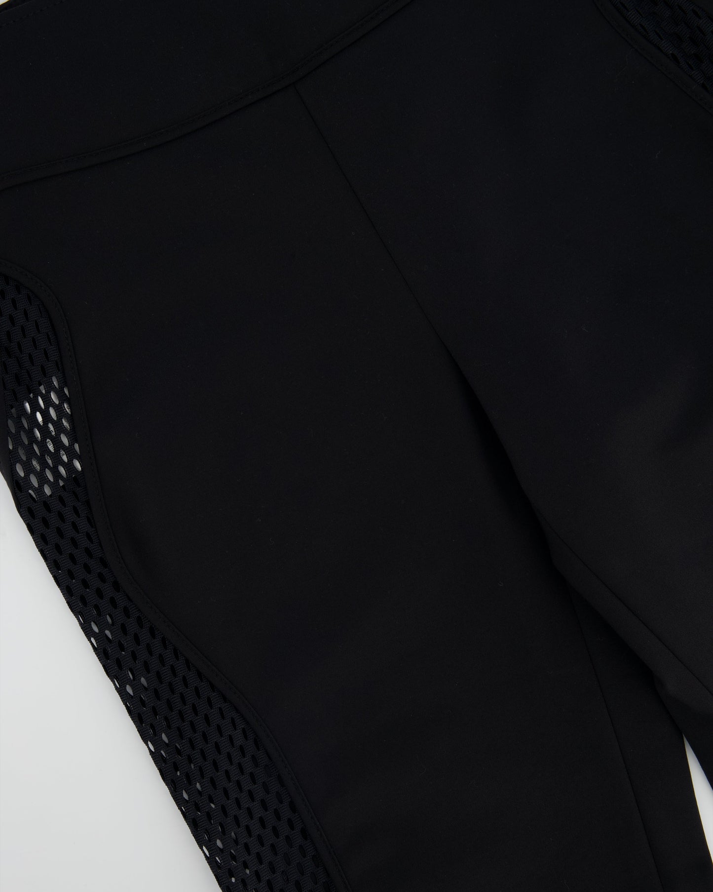 Luxury Gucci Trending 2025 Black Leggings with Mesh & Ankle Zip Details Size IT 42