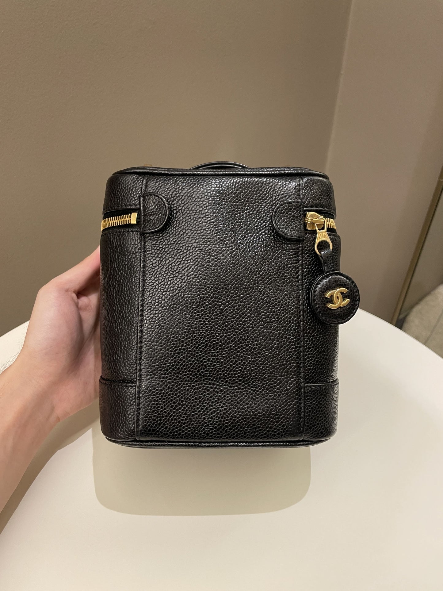Luxury Chanel Vintage Vanity Black Caviar