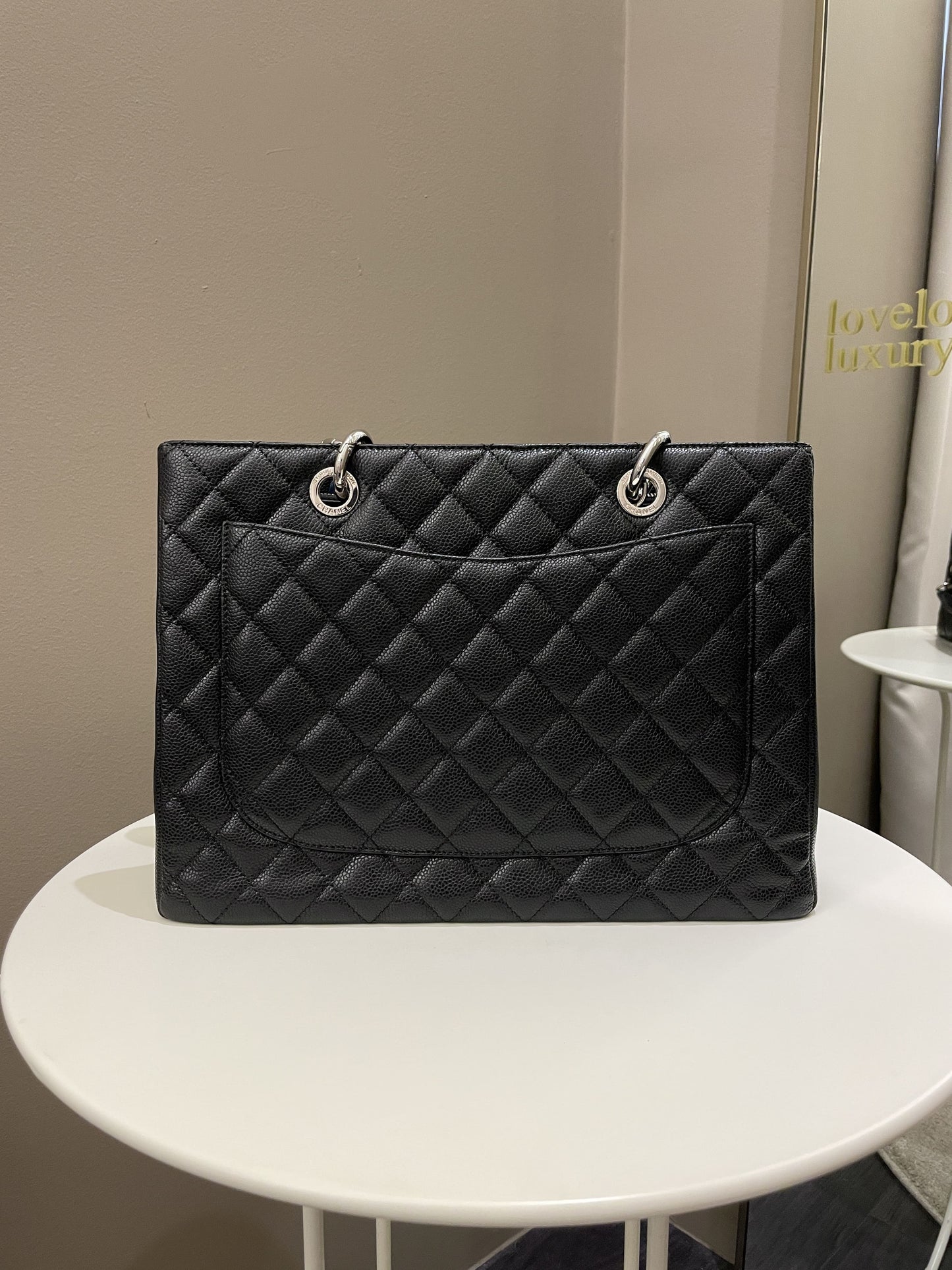 Luxury Chanel Classic Quilted GST Black Caviar
