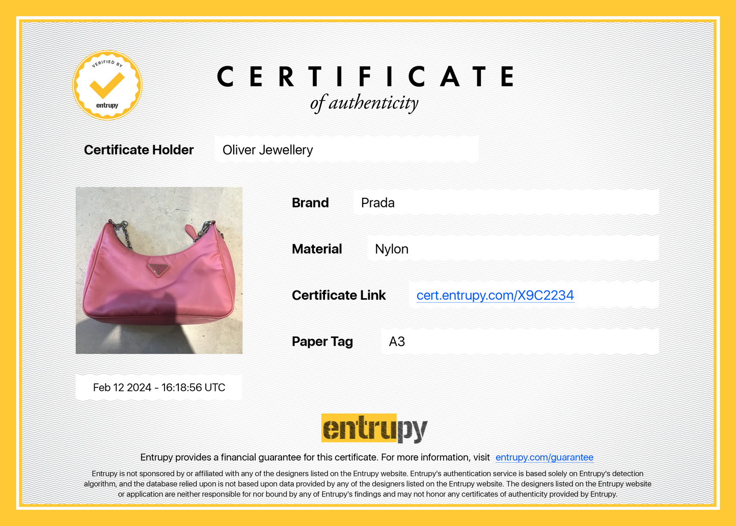 Prada 2020 Pink Re-Edition 2005 Re-Nylon Shoulder Bag