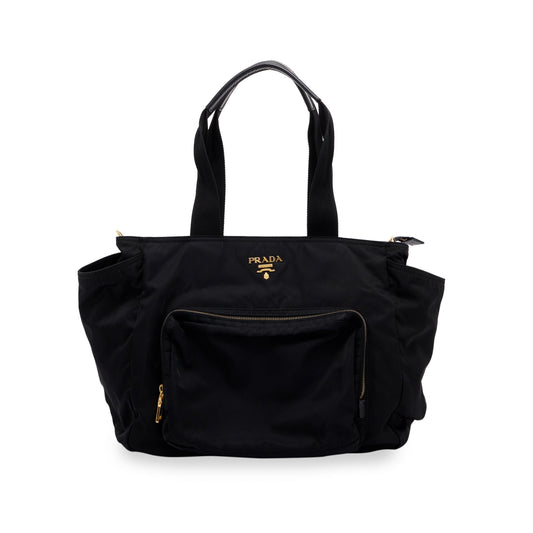 Prada Black Tessuto Nylon Diaper Bag