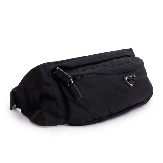Prada Black Tessuto Nylon Montagne Belt Bag