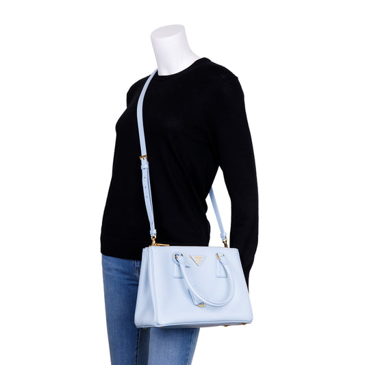 Prada Medium Saffiano Lux Galleria Double Zip Tote