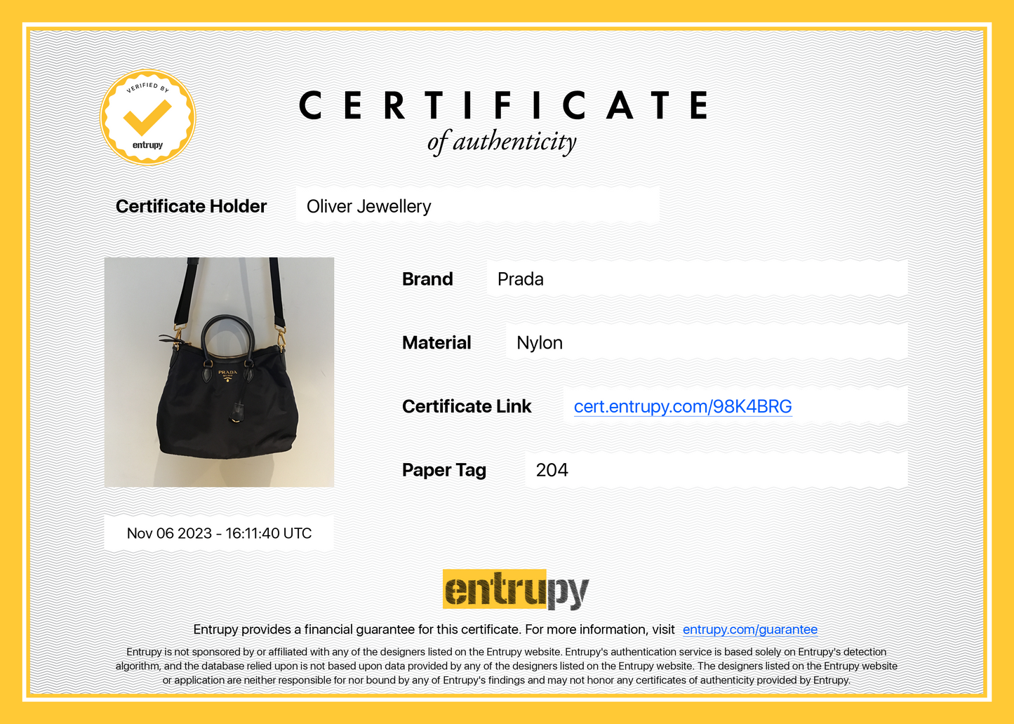 Prada Navy Leather Trimmed Tessuto Nylon Tote