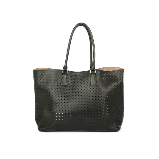 Prada Perforated Scamosciato Tote