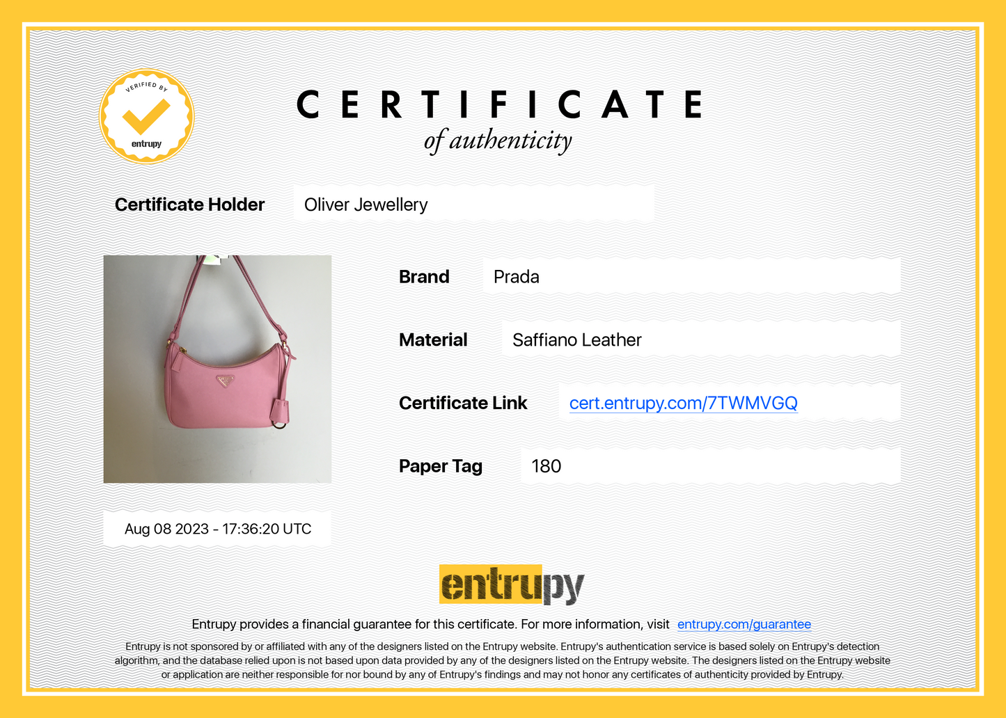Prada Pink Re-Edition Saffiano Leather Mini Bag