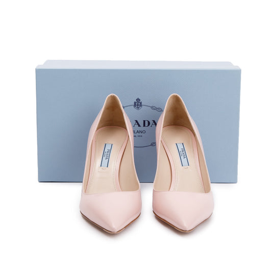 Prada Pink Spazzolato 14 Calzature Donna Pumps, Size 37.5