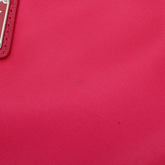 Prada Pink/Red Tessuto O-Ring Wristlet