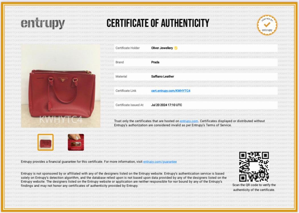 Prada Red Saffiano Lux Large Double Zip Galleria Tote