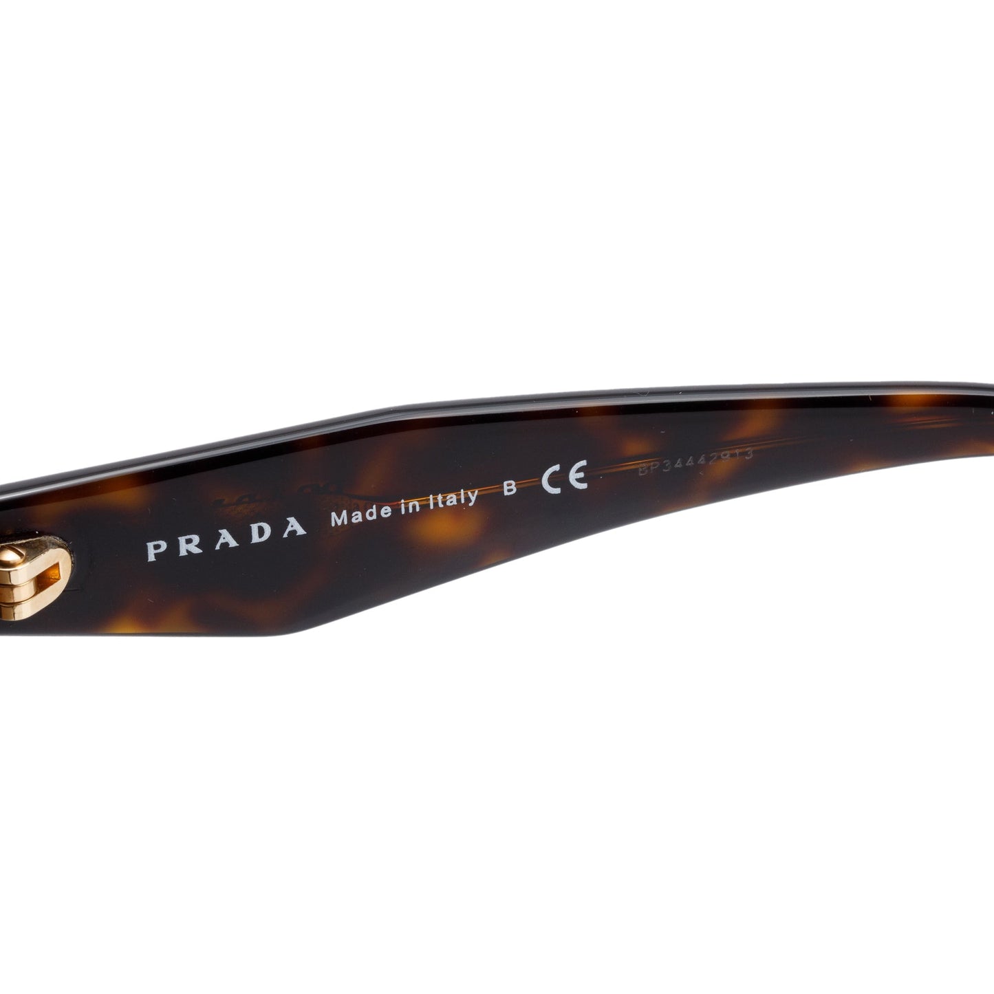 Prada SPR 16R Tortoise Acetate Geometric Sunglasses