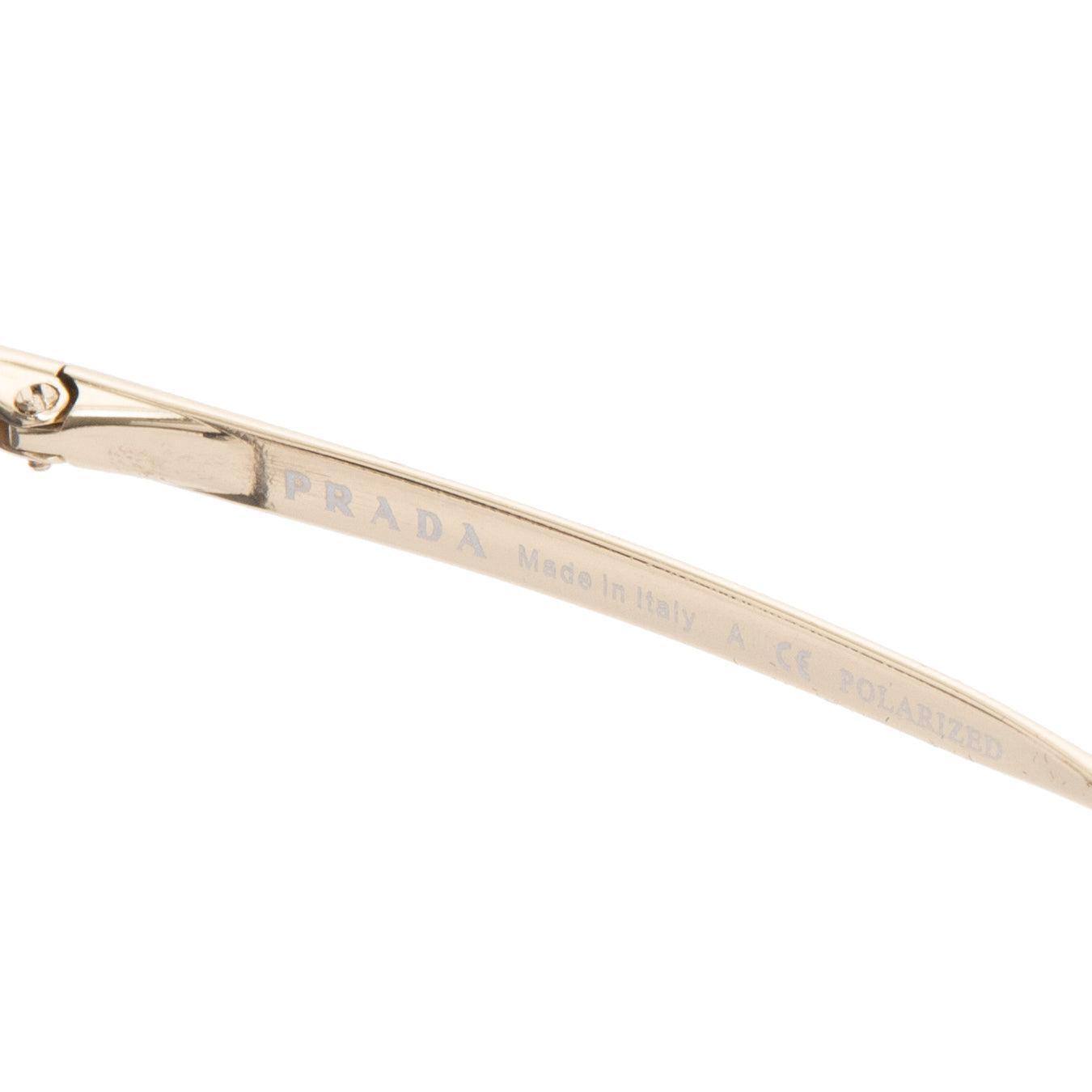 Prada SPR 51S Round Sunglasses