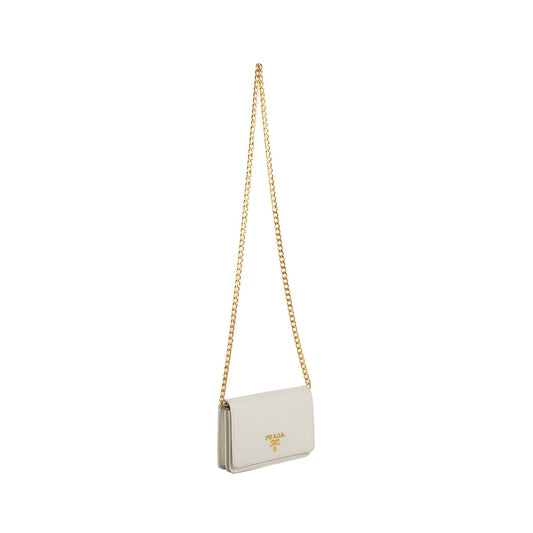 Prada Saffiano Lux Wallet on Chain