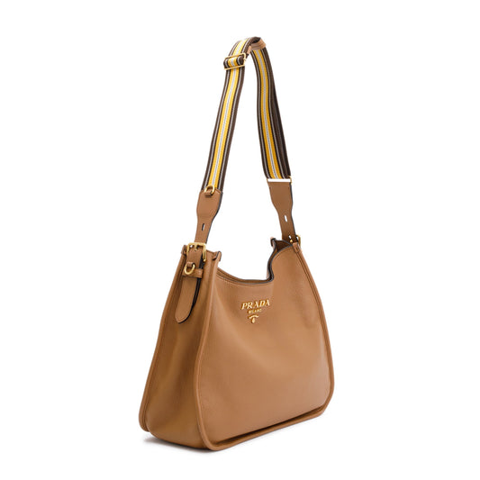 Prada Vitello Daino Soft Hobo Bag